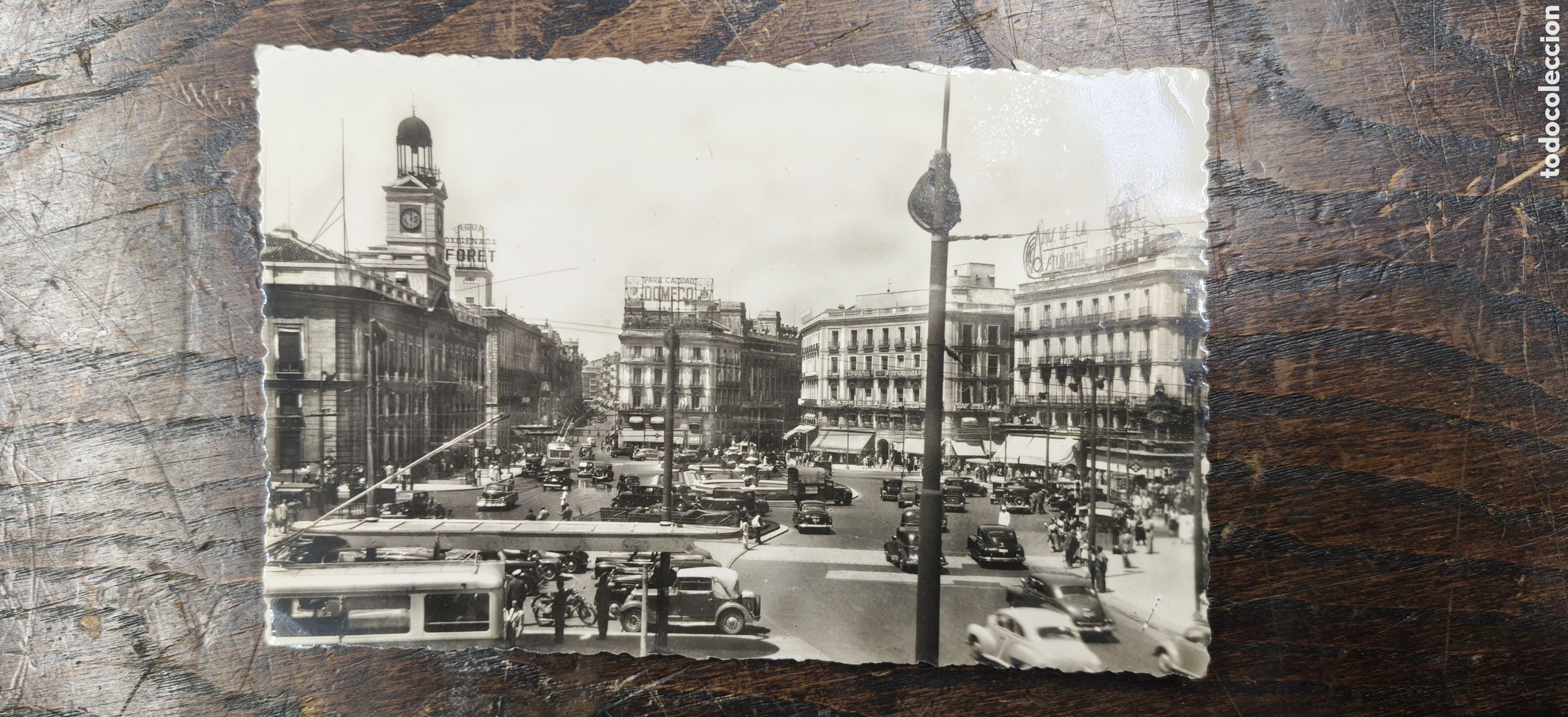 Postales: Antigua Postal Madrid - Puerta del Sol (N&ordm; 48)- Heliotipia Art&iacute;stica Espa&ntilde;ola - Escrita en Aer&oacute;dromo