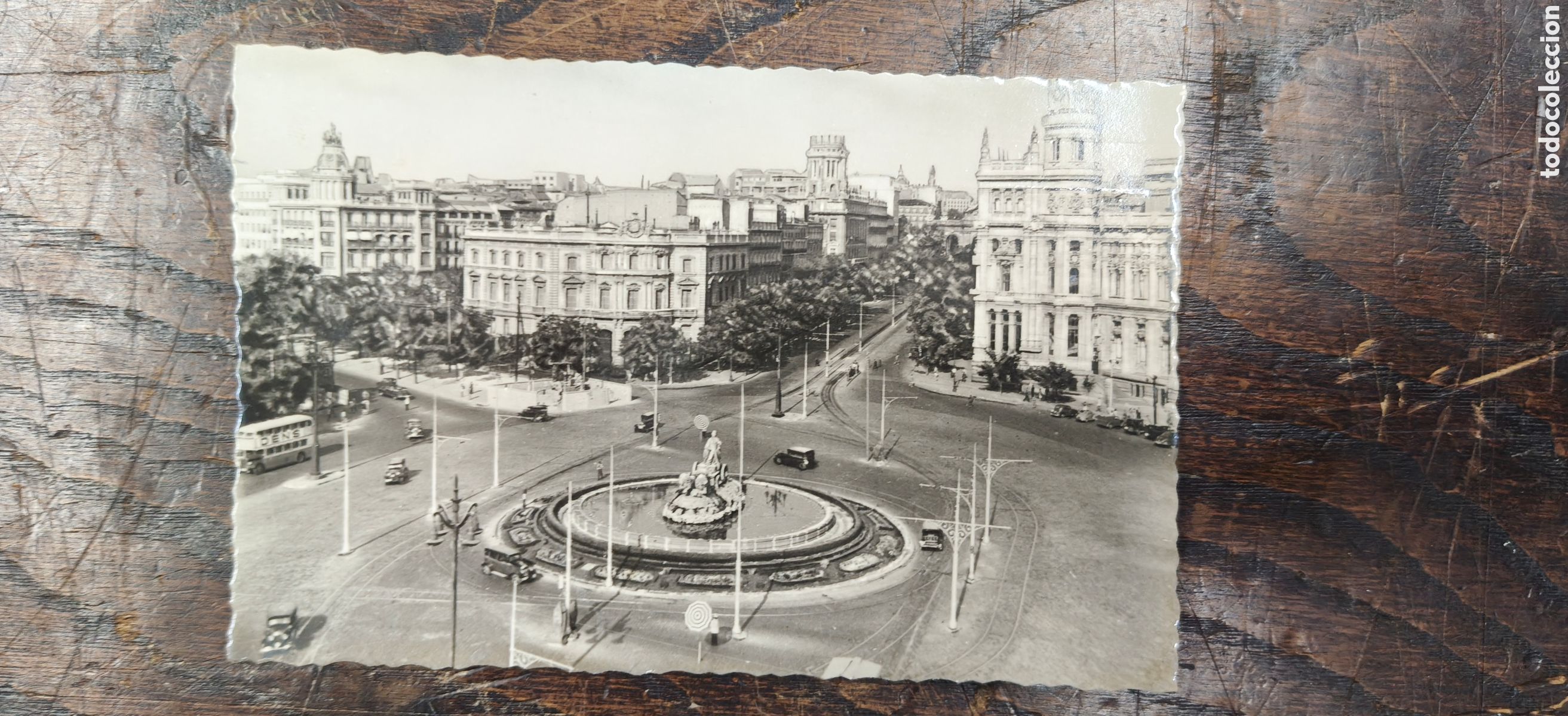 Postales: Antigua Postal Madrid - Plaza de Cibeles (N&ordm; 60) - Postales P. Esper&oacute;n - Circulada en 1954 con Sello