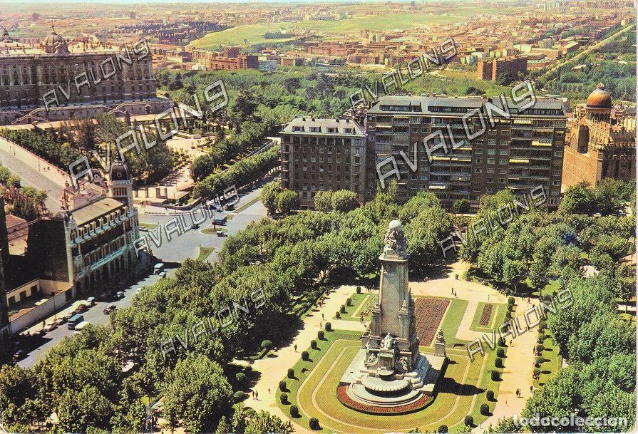 Postales: Plaza de Espa&ntilde;a (Madrid) - Circulada con sello - 1969