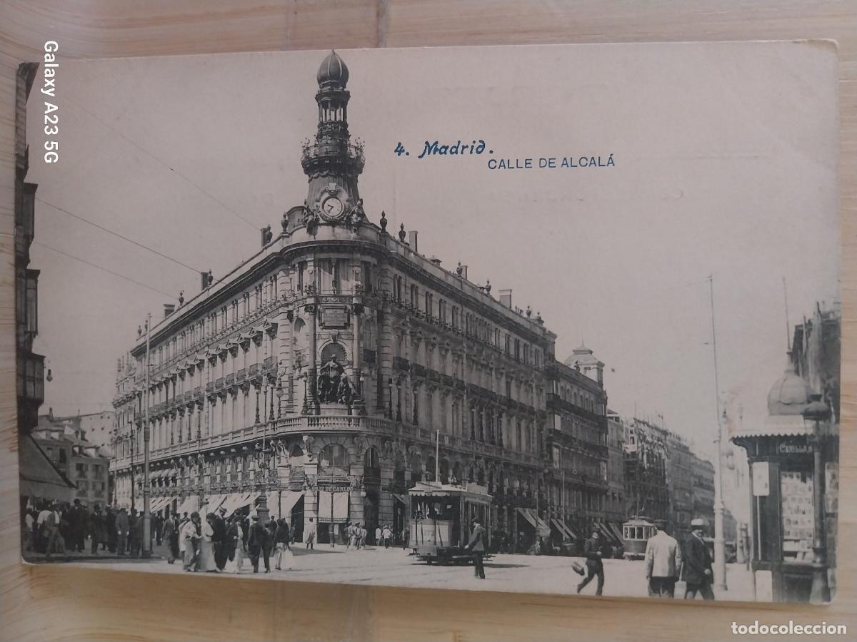 Postales: MADRID CALLE ALCALA ED LACOSTE 4 SC ORIGINAL ANIMADA TRANVIA CLASICOS