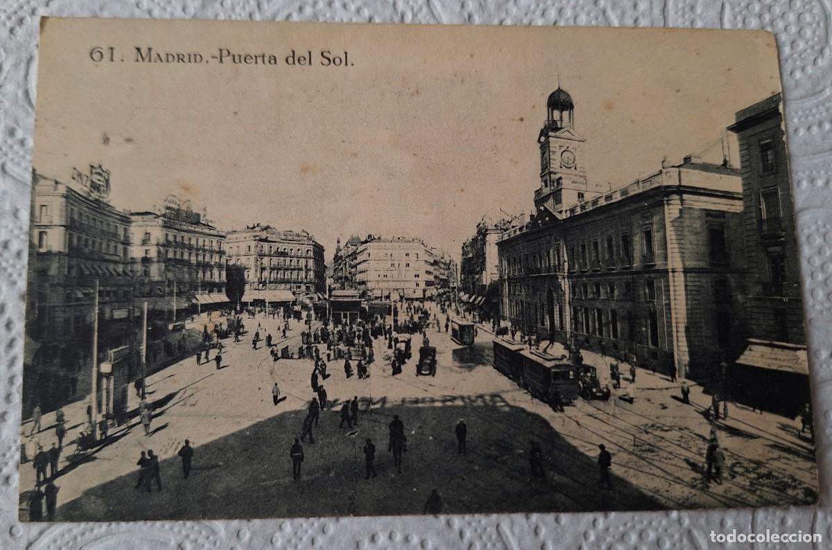 Postales: MADRID - POSTAL MUY ANTIGUA MANUSCRITA EN 1915 - PUERTA DEL SOL