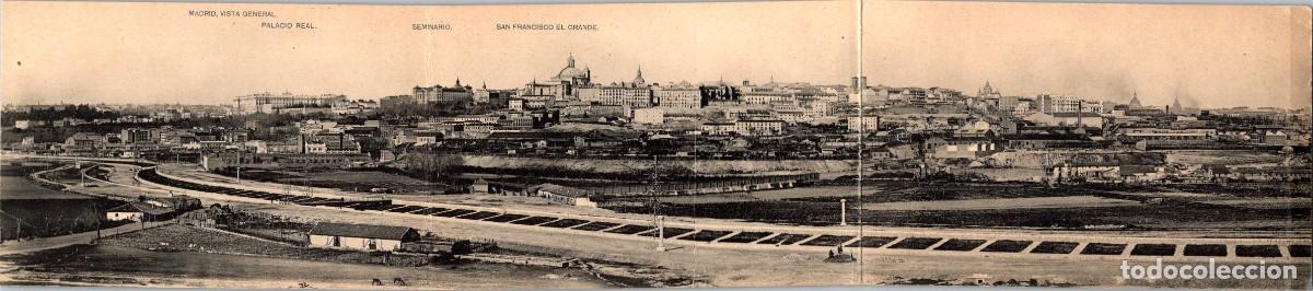 Postales: Madrid - Vista general - Hauser y Menet - Postal Triple - 403x88mm