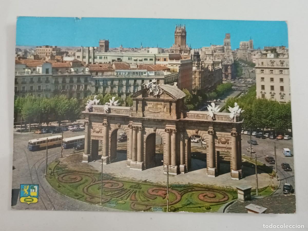 Postales: MADRID. PUERTA DE ALCALA (1963) - FRANQUEO