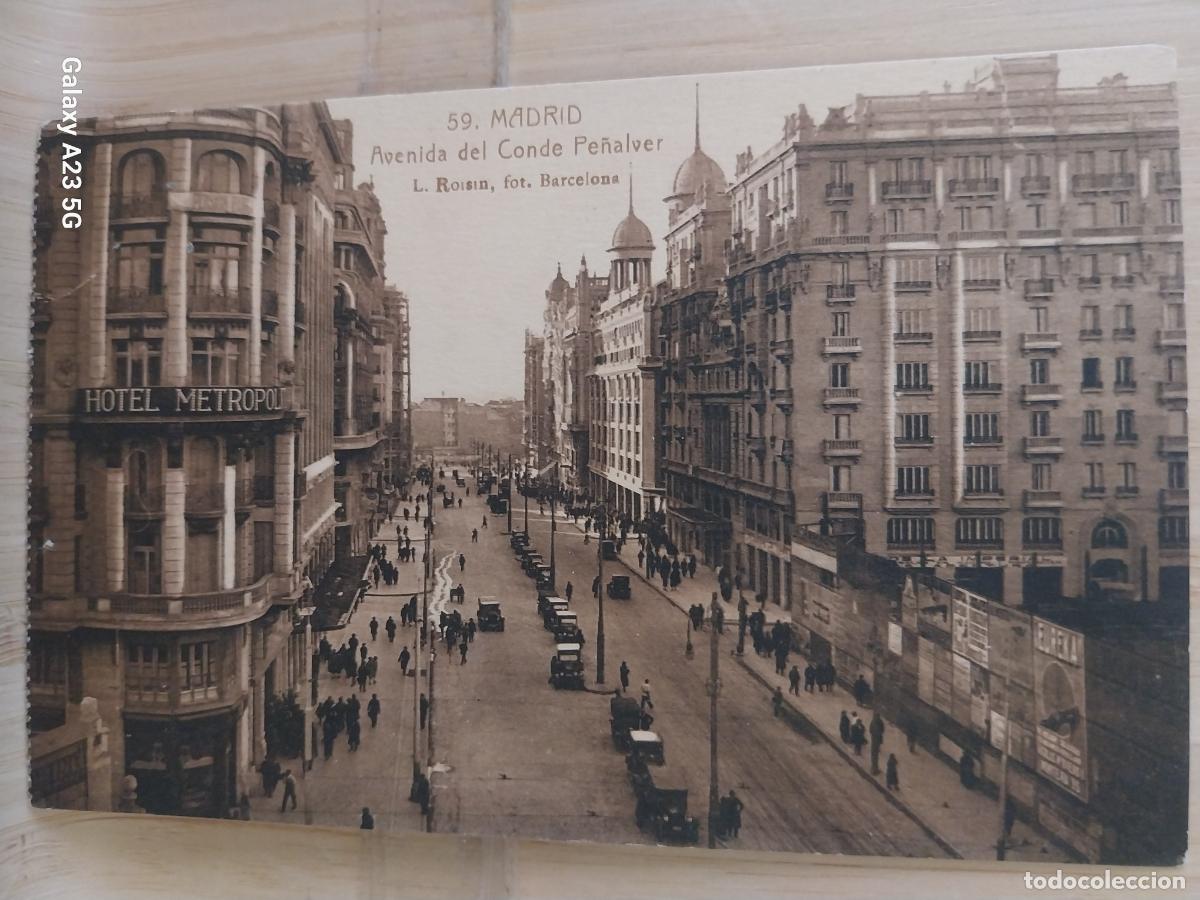 Postales: AVENIDA CONDE PE&Ntilde;ALVER MADRID ED L ROISIN 59 SC ORIGINAL ANIMADA TRANVIA