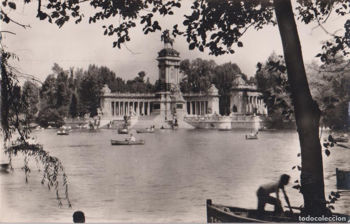 Postales: MADRID, ESTANQUE DEL RETIRO - HELIOTIPIA ART&Iacute;STICA ESPA&Ntilde;OLA N&ordm;19 - S/C