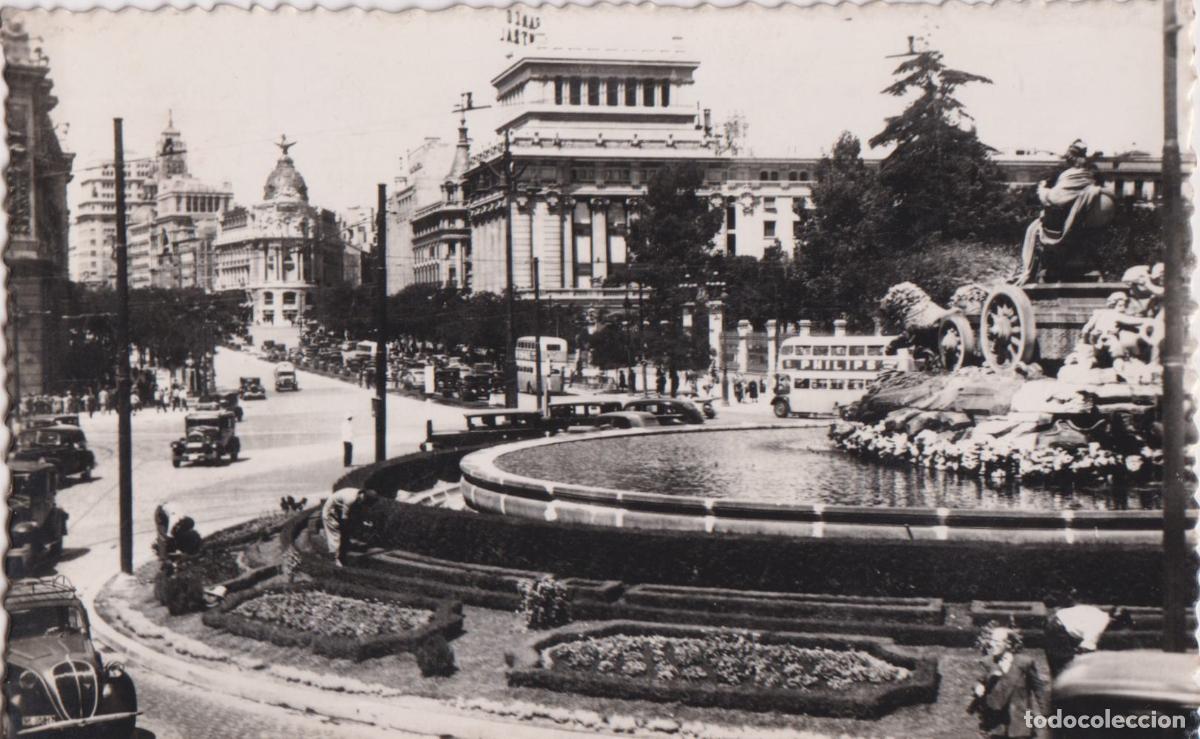 Postales: MADRID, CIBELES Y CALLE DE ALCALA - EDICIONES F. MOLINA N&ordm;90 - ESCRITA