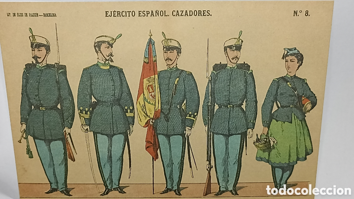 Postales: MINT!! Ej&eacute;rcito espa&ntilde;ol cazadores