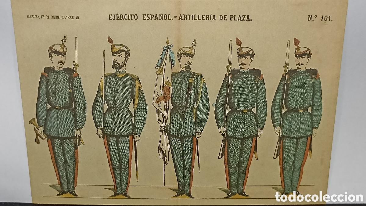 Postales: MINT!! Ej&eacute;rcito espa&ntilde;ol artiller&iacute;a de plaza