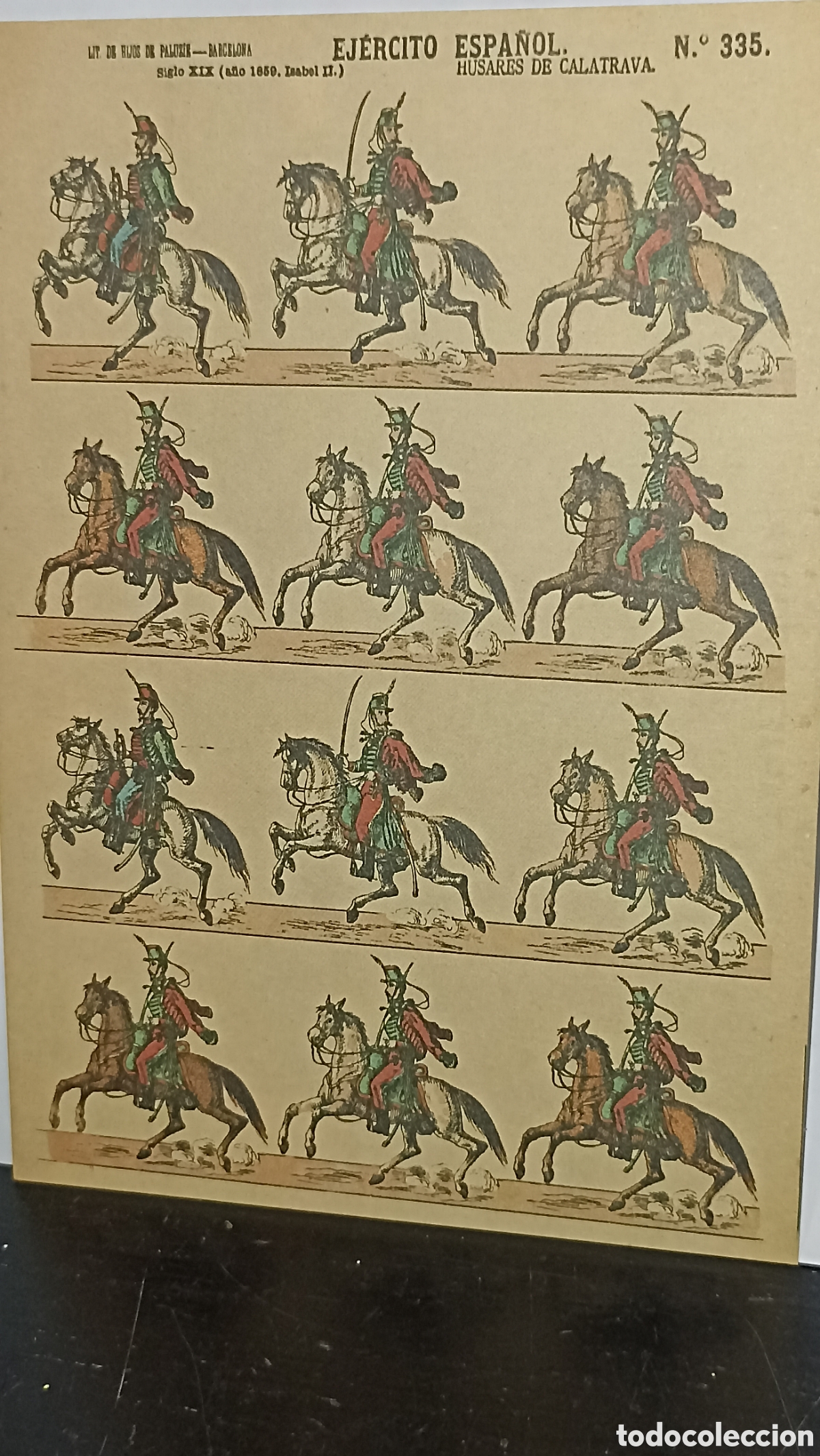 Postales: MINT!! Ej&eacute;rcito espa&ntilde;ol los Husares de Calatrava