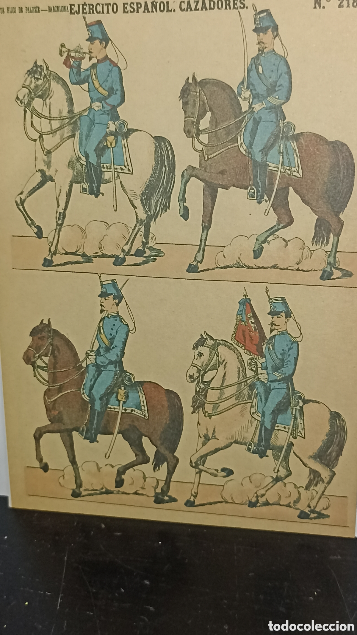Postales: MINT ej&eacute;rcito espa&ntilde;ol cazadores - Foto 1