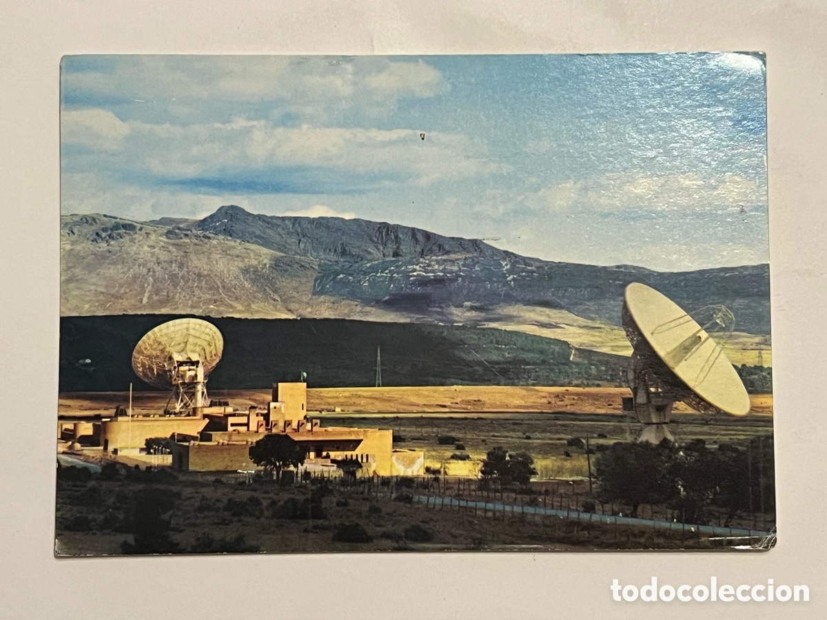 Postales: BUITRAGO (Madrid) Postal Estaci&oacute;n Terrena de Comunicaciones por sat&eacute;lites (h.1960?)
