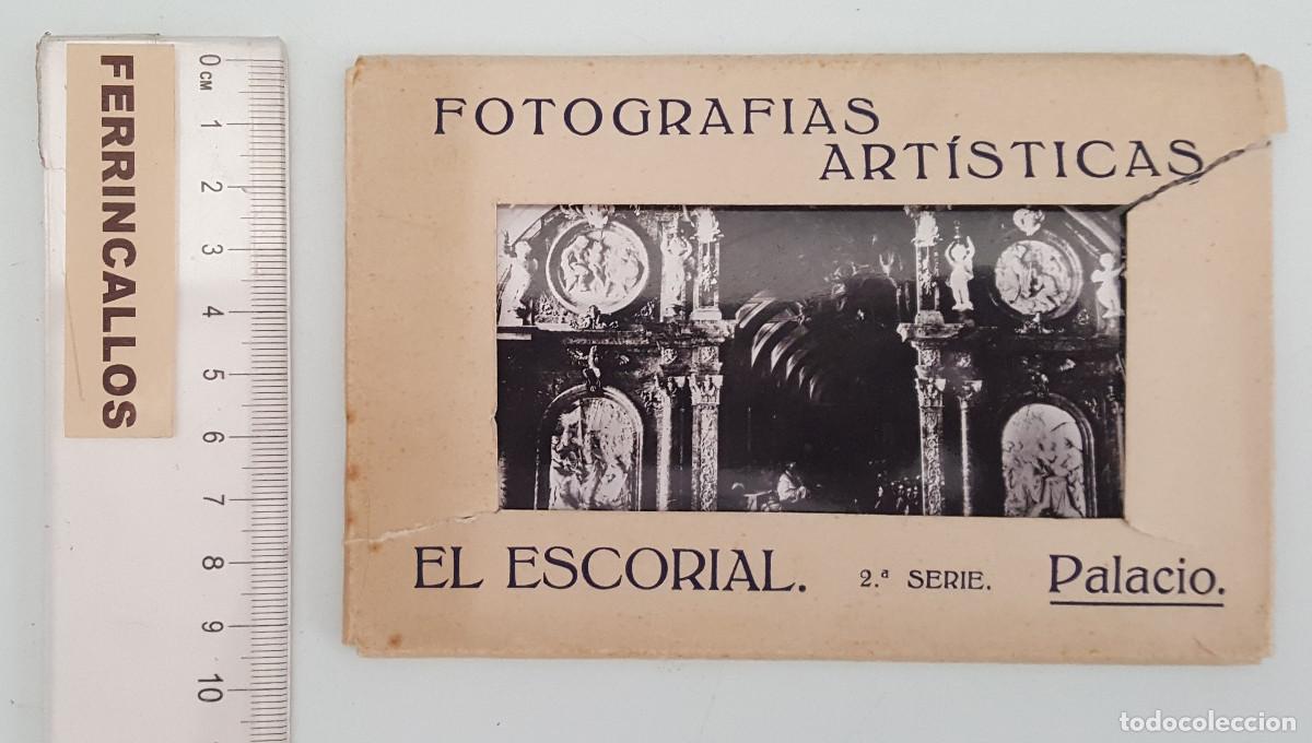 Postales: EL ESCORIAL 2&ordf; SERIE PALACIO, 12 FOTOGRAF&Iacute;AS ART&Iacute;STICAS, EDICIONES UNIQUE, POSTALES BLOC CUADERNO