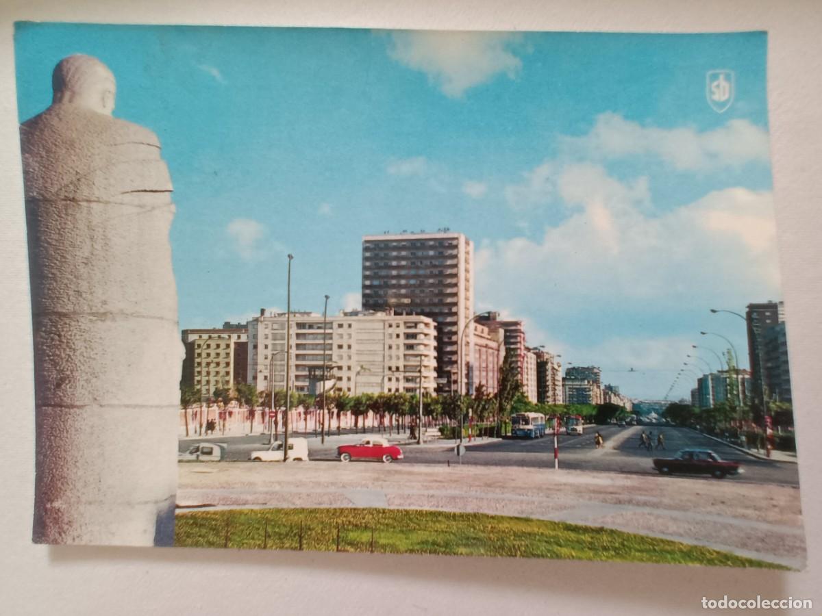 Postales: MADRID. AVDA. DEL GENERALISIMO DESDE LA PLAZA DE CASTILLA - FRANQUEO