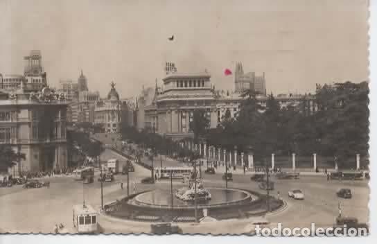 Postales: MADRID ESCRITA CIBELES TRANVIA TRAM