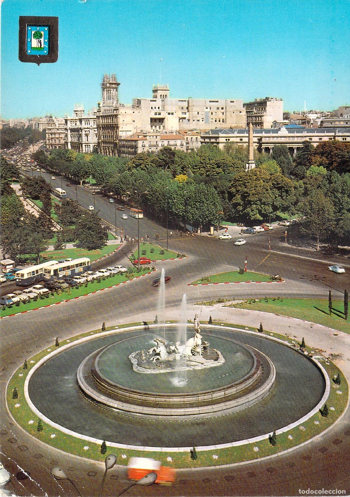 Postales: Postal de la Fuente de Neptuno en Madrid