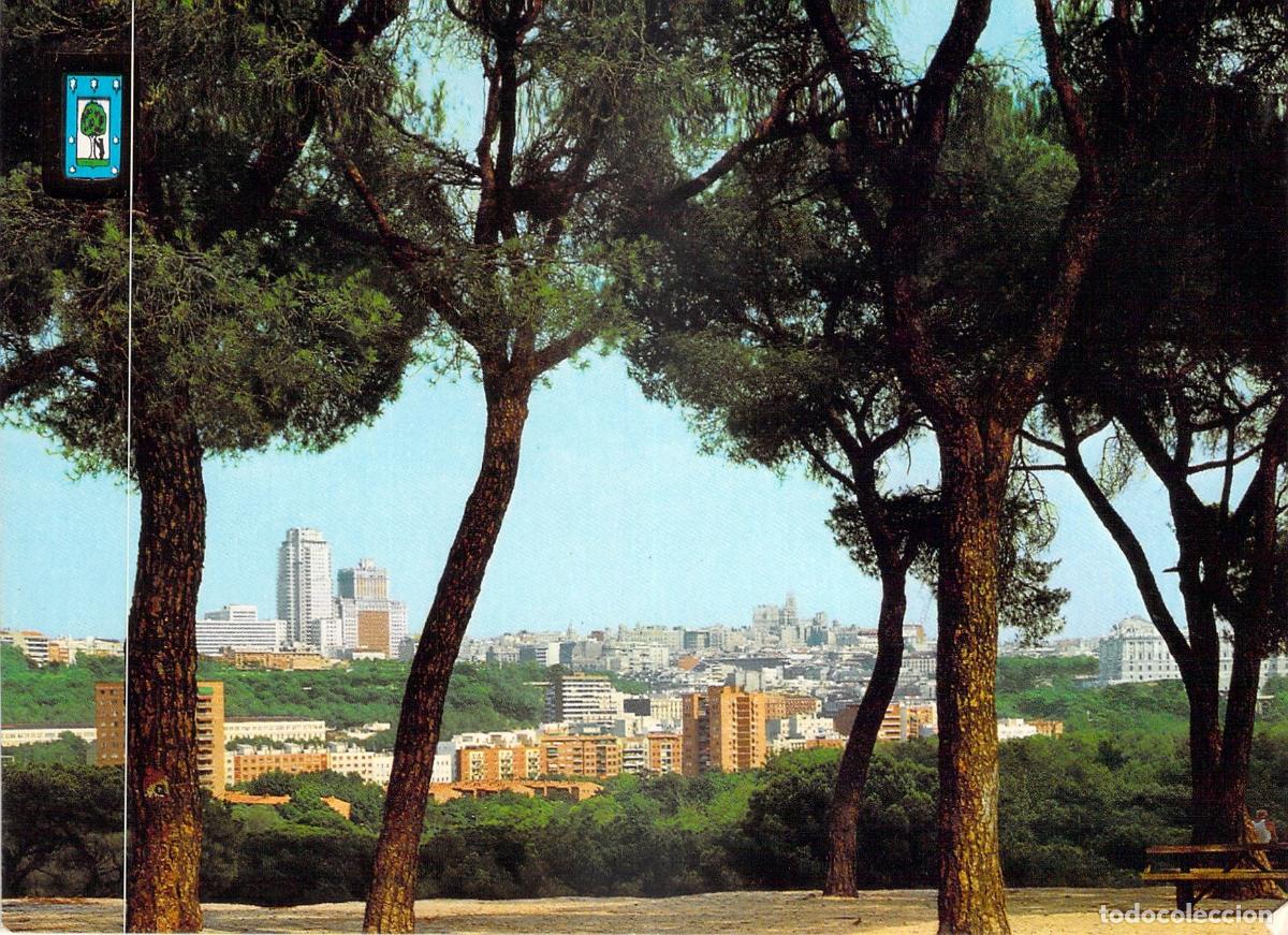 Postales: Postal de Madrid, vista parcial de la Casa de Campo