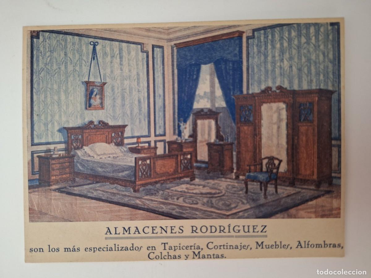 Postales: TARJETA POSTAL PUBLICIDAD ALMACENES RODRIGUEZ MADRID TAPICERIA CORTINAS MUEBLES ALFOMBRAS RV 3105