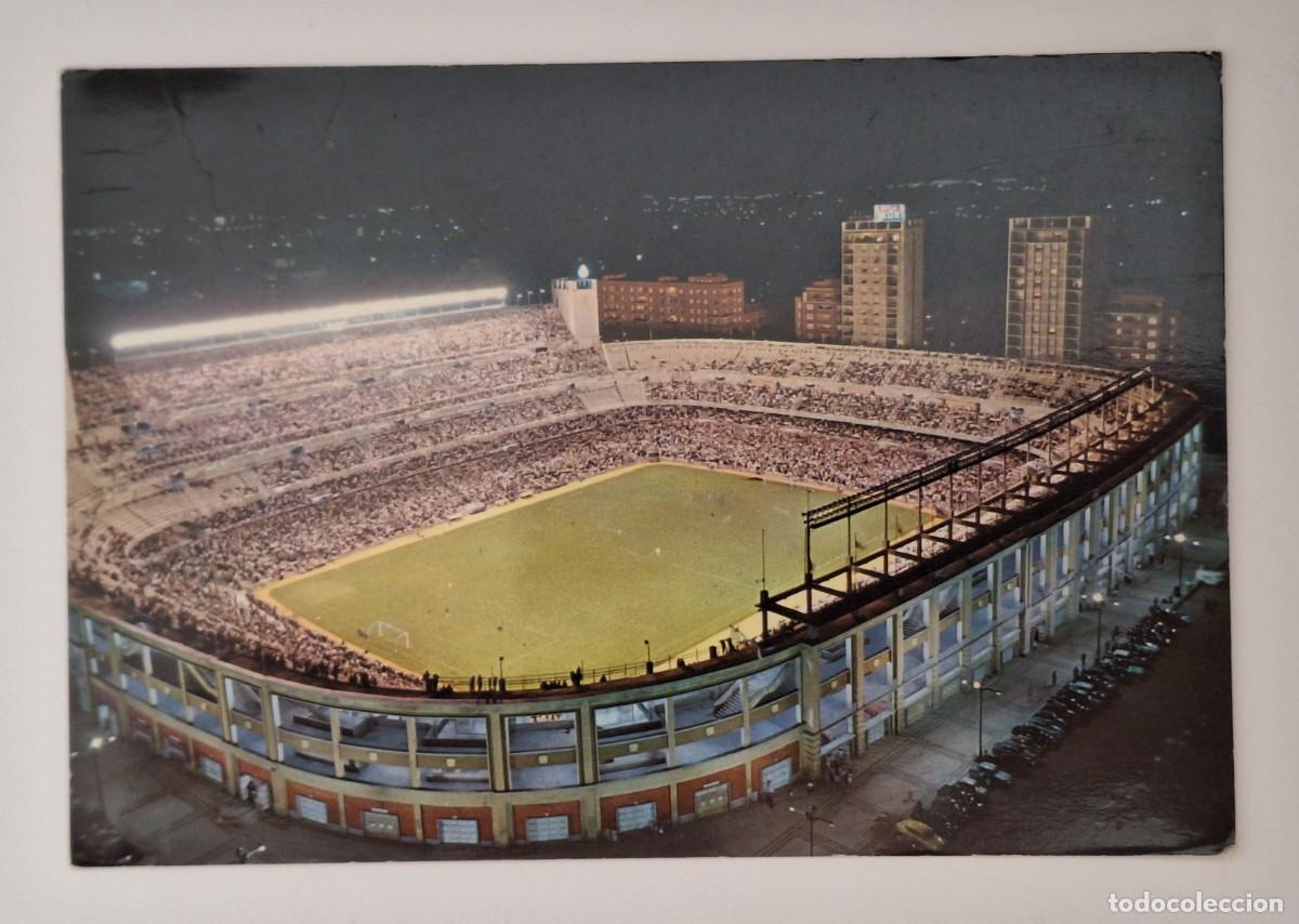 Postales: TARJETA POSTAL MADRID ASPECTO NOCTURNO ESTADIO BERNABEU RV 3110