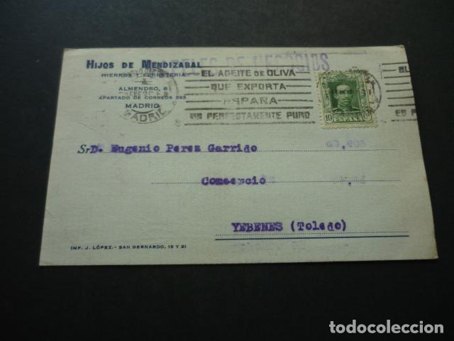 Cartoline: MADRID HIJOS DE MENDIZABAL HIERROS Y FERRETERIA POSTAL