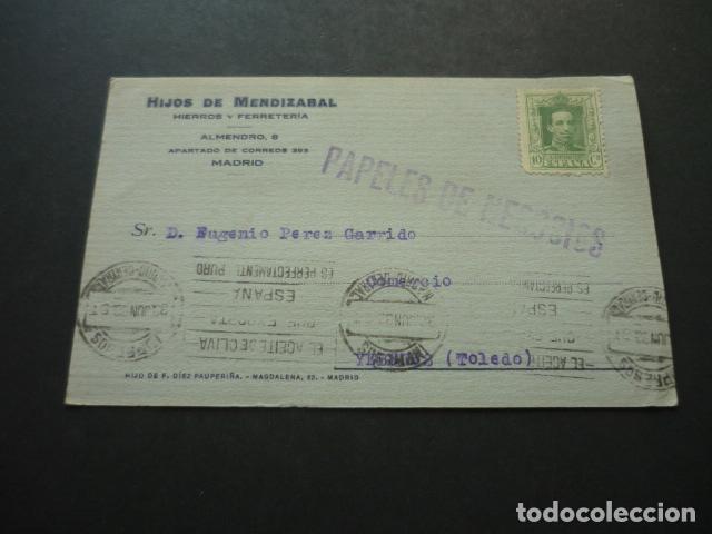 Cartoline: MADRID HIJOS DE MENDIZABAL HIERROS Y FERRETERIA POSTAL