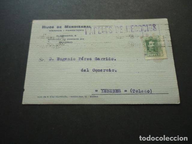 Postkarten: MADRID HIJOS DE MENDIZABAL HIERROS Y FERRETERIA POSTAL