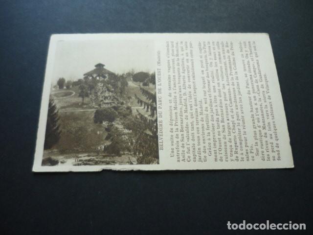 Postkarten: MADRID PARQUE DEL OESTE POSTAL CON PUBLICIDAD ALMACENES SANTA BARBARA