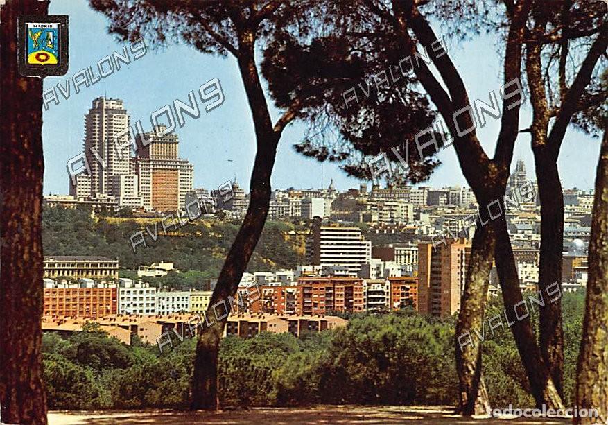 Postales: Vista panor&aacute;mica desde la Casa de Campo (Madrid) - Circulada con sello - 1968