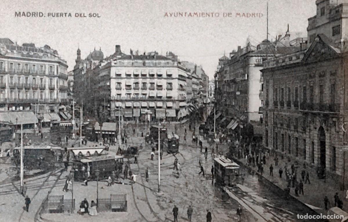 Postales: Lote 12 postales antiguas de Madrid &ndash; Puerta del Sol
