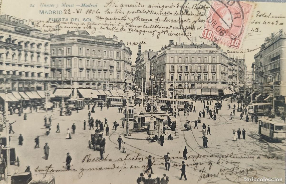 Postales: Lote 12 postales antiguas de Madrid &ndash; Puerta del Sol