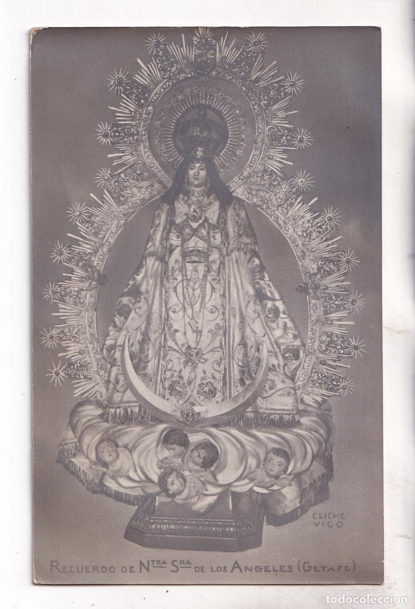 Postales: POSTAL. RECUERDO DE NUESTRA SE&Ntilde;ORA DE LOS &Aacute;NGELES. GETAFE. MADRID