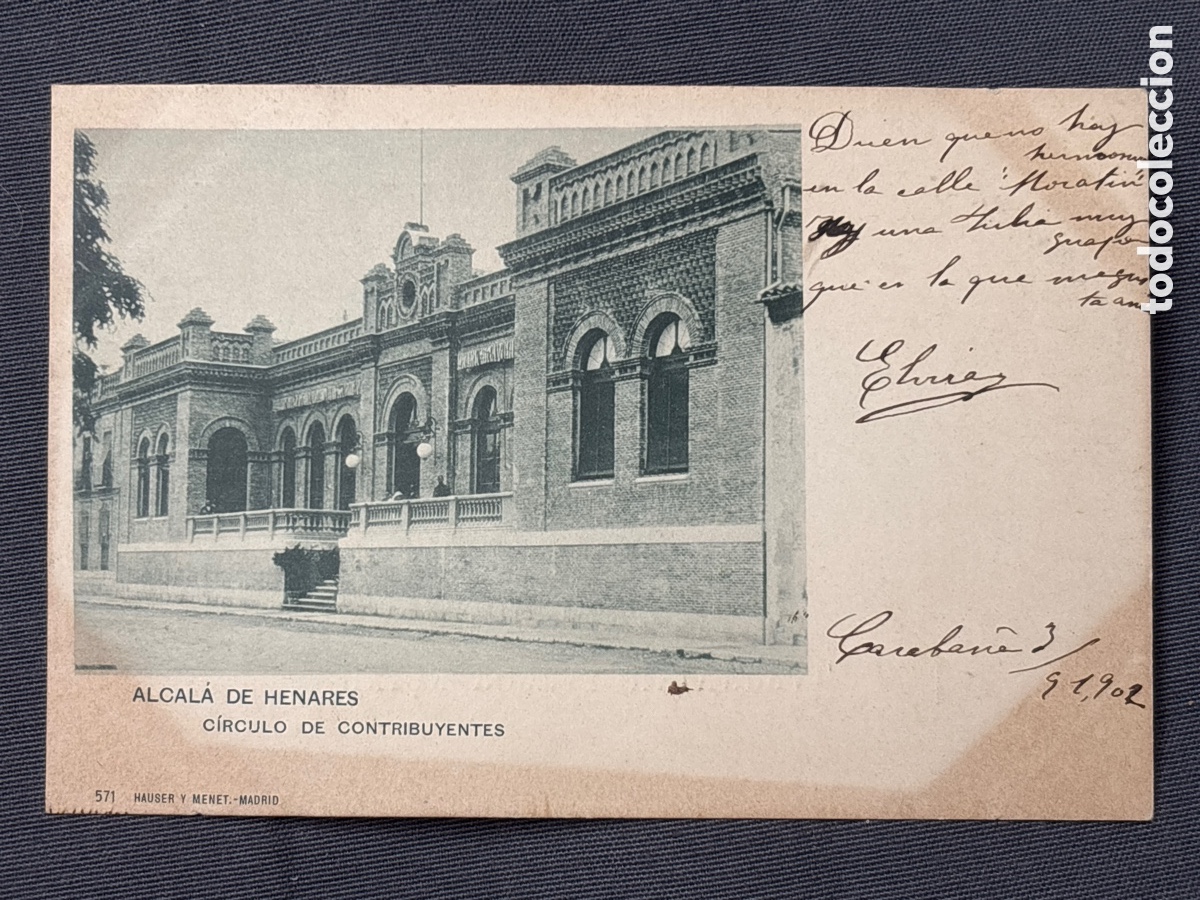 Postkarten: Alcal&aacute; de Henares, c&iacute;rculo de contribuyentes