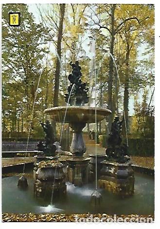 Postales: FUENTES REPRESENTANDO LAS PARTES DEL MUNDO, JARDIN DE LA ISLA.- ARANJUEZ / MADRID