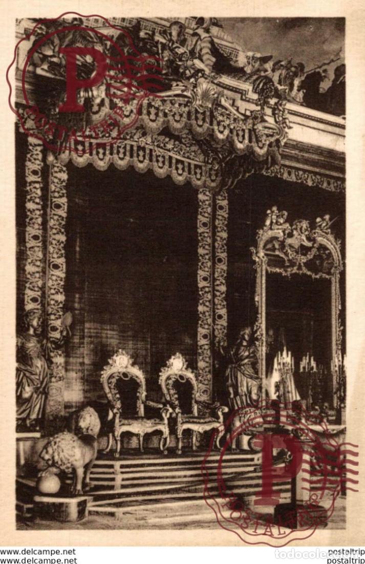 Postales: Madrid - Palacio Nacional, Sal&oacute;n del Trono. Espa&ntilde;aSpain