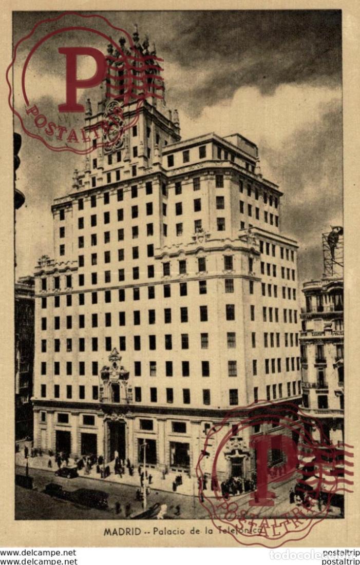 Postales: Madrid - Palacio de la Telef&oacute;nica. Espa&ntilde;aSpain