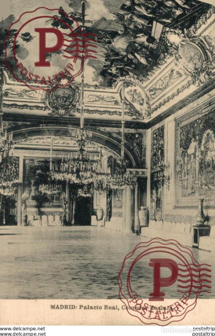 Postales: Madrid - Palacio Real, Comedor de Gala. Espa&ntilde;aSpain