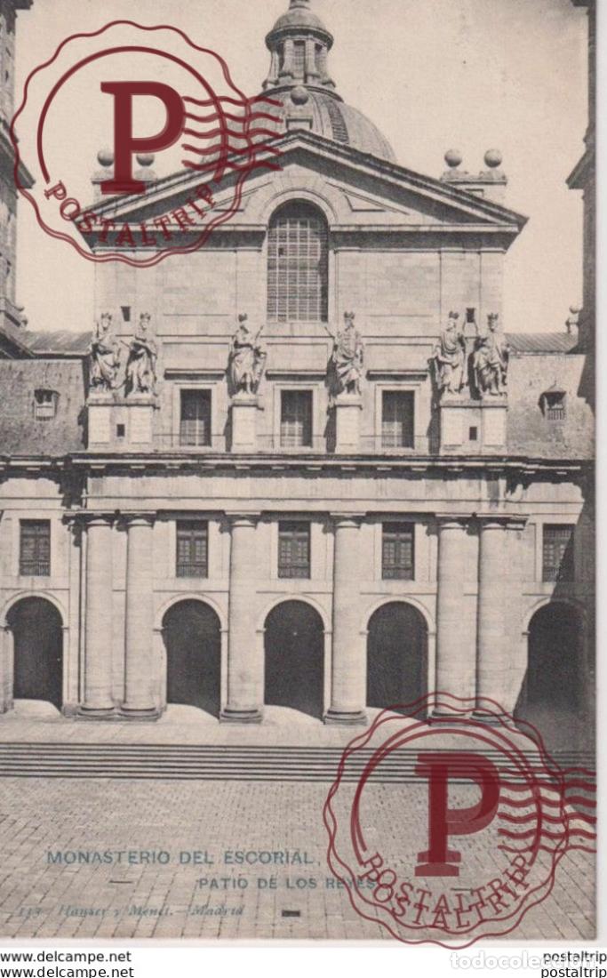 Postales: Madrid - El Escorial, Patio de los Reyes. Espa&ntilde;aSpain