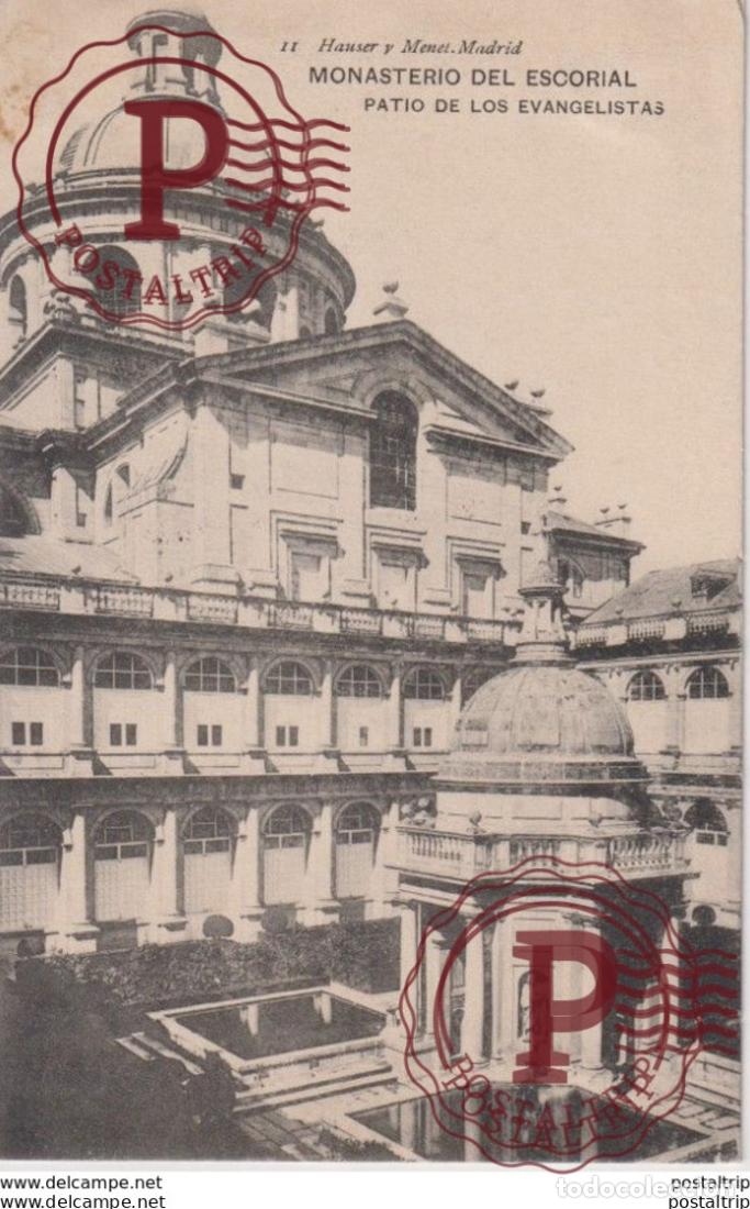 Postales: Madrid - El Escorial, Patio de los Evangelistas. Espa&ntilde;aSpain