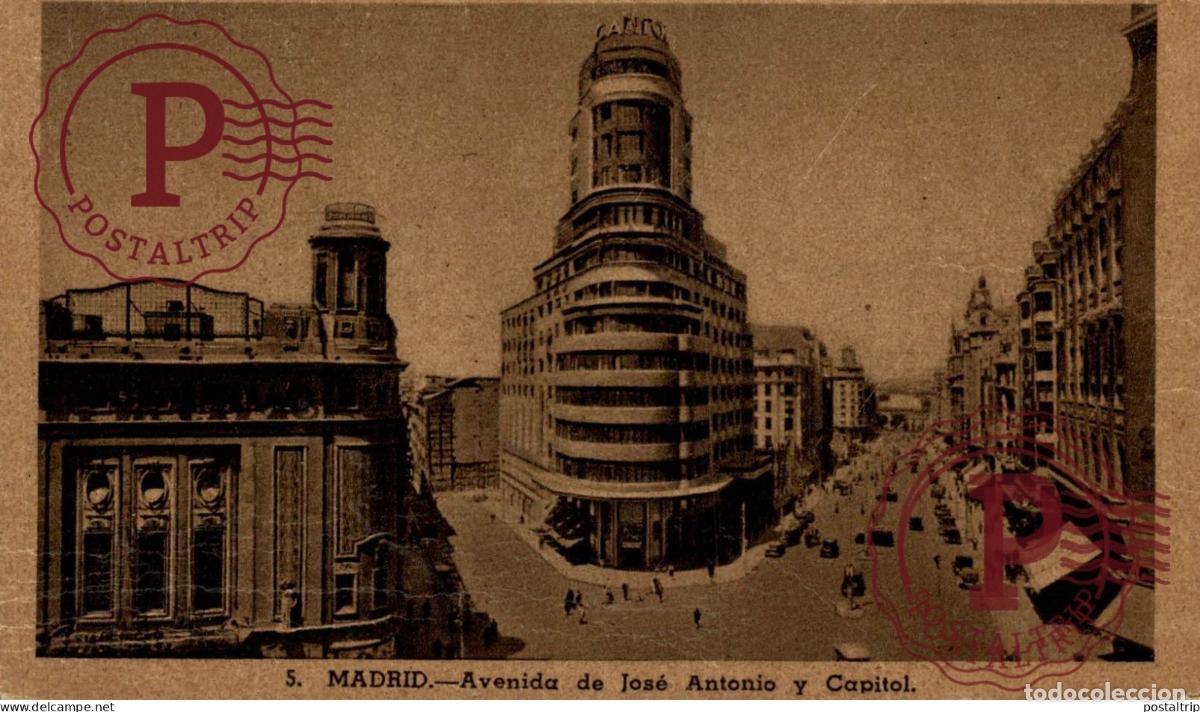 Postales: MADRID. AVENIDA DE JOSE ANTONIO Y CAPITAL