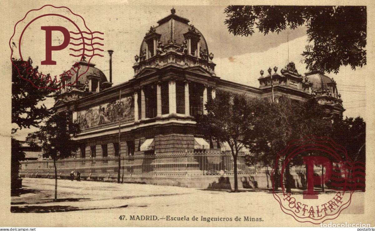 Postales: MADRID. ESCUELA DE INGENIERO DE MINAS.