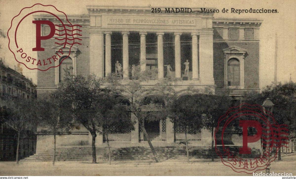 Postales: MADRID. MUSEO DE REPRODUCCIONES. PUBLI. CHOCOLATES COLUMBA.