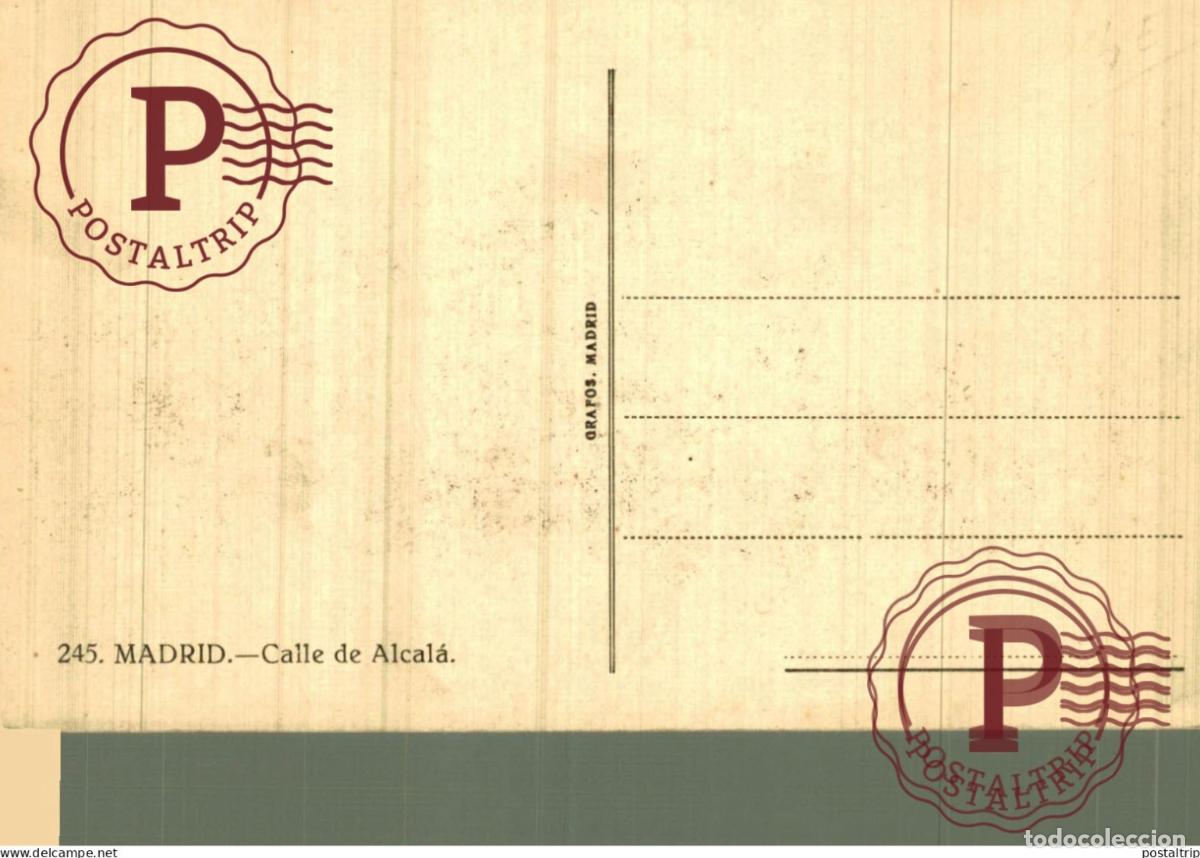 Postales: MADRID. CALLE DE ALCALA. - Foto 2