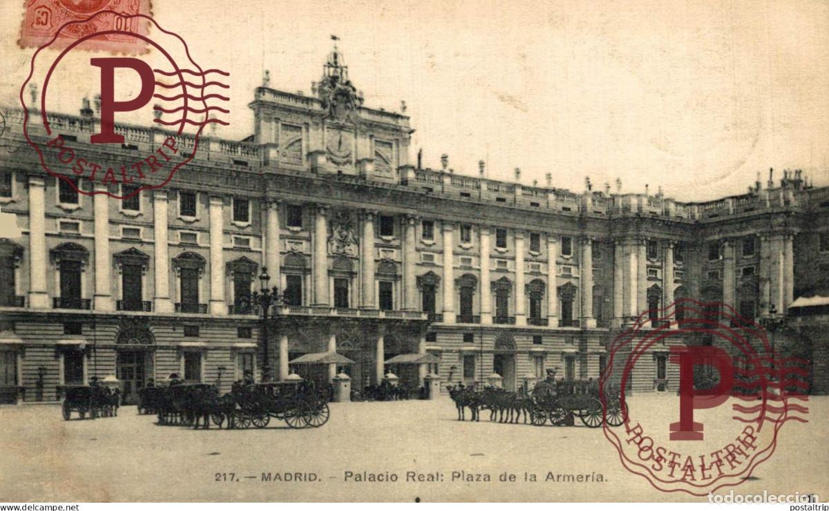 Postales: MADRID. PALACIO REAL. PLAZA DE LA ARMERIA.