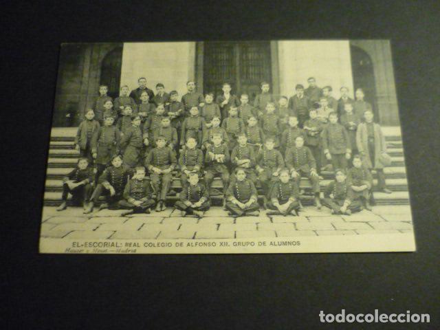 Postcards: EL ESCORIAL MADRID REAL COLEGIO DE ALFONSO XII GRUPO DE ALUMNOS