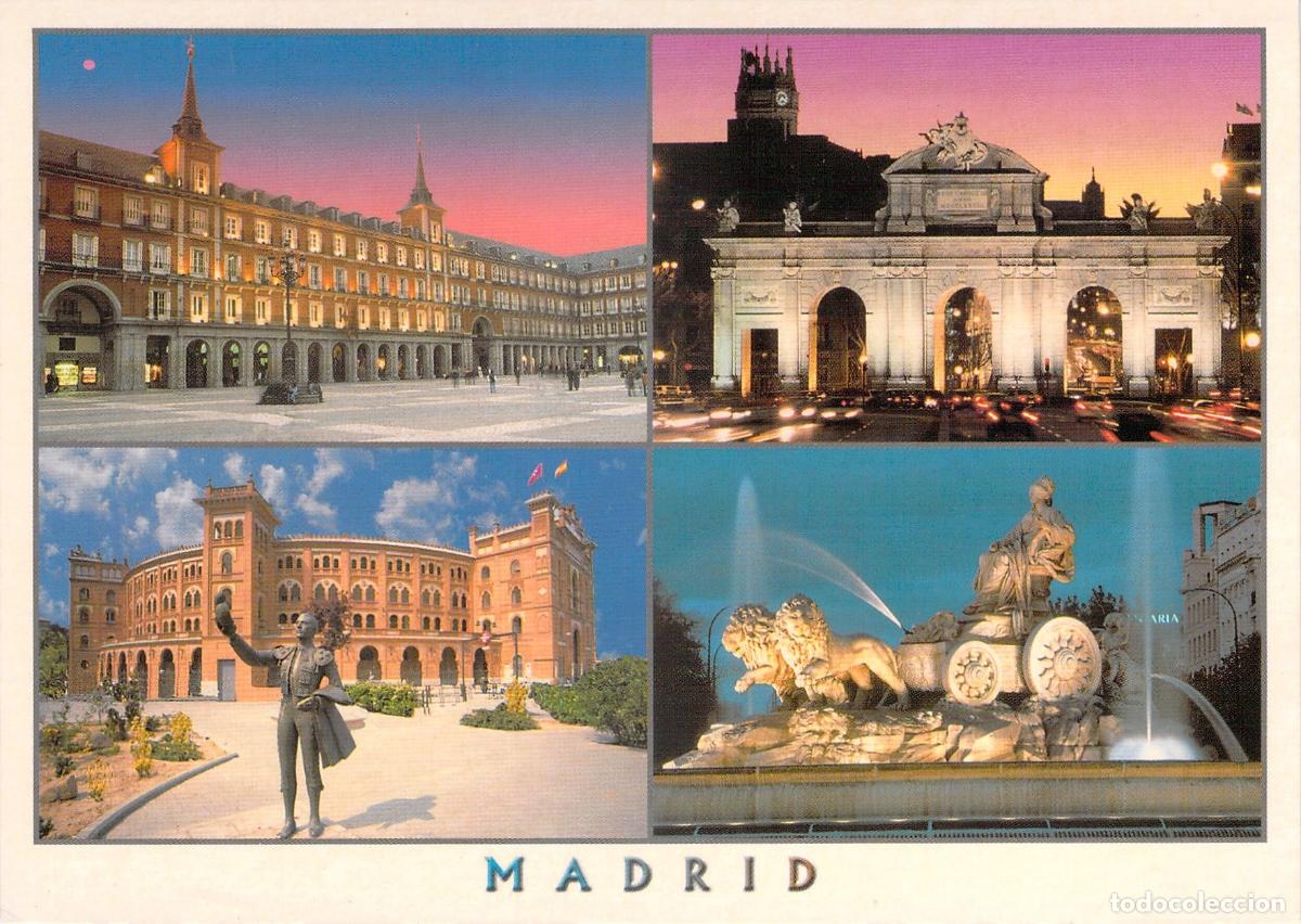 Postales: Postal de monumentos emblem&aacute;ticos de Madrid - Foto 1