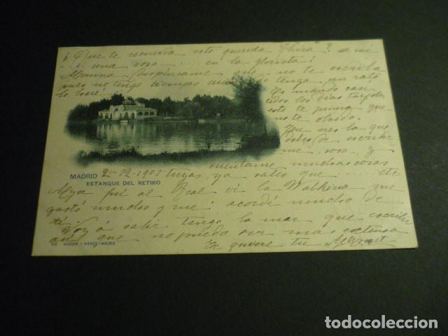 Cartes Postales: MADRID ESTANQUE DEL RETIRO HAUSER Y MENET SIN DIVIDIR