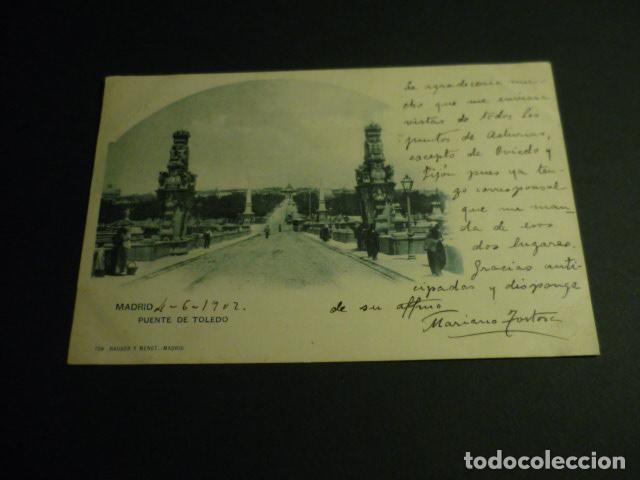 Postcards: MADRID PUENTE DE TOLEDO HAUSER Y MENET SIN DIVIDIR