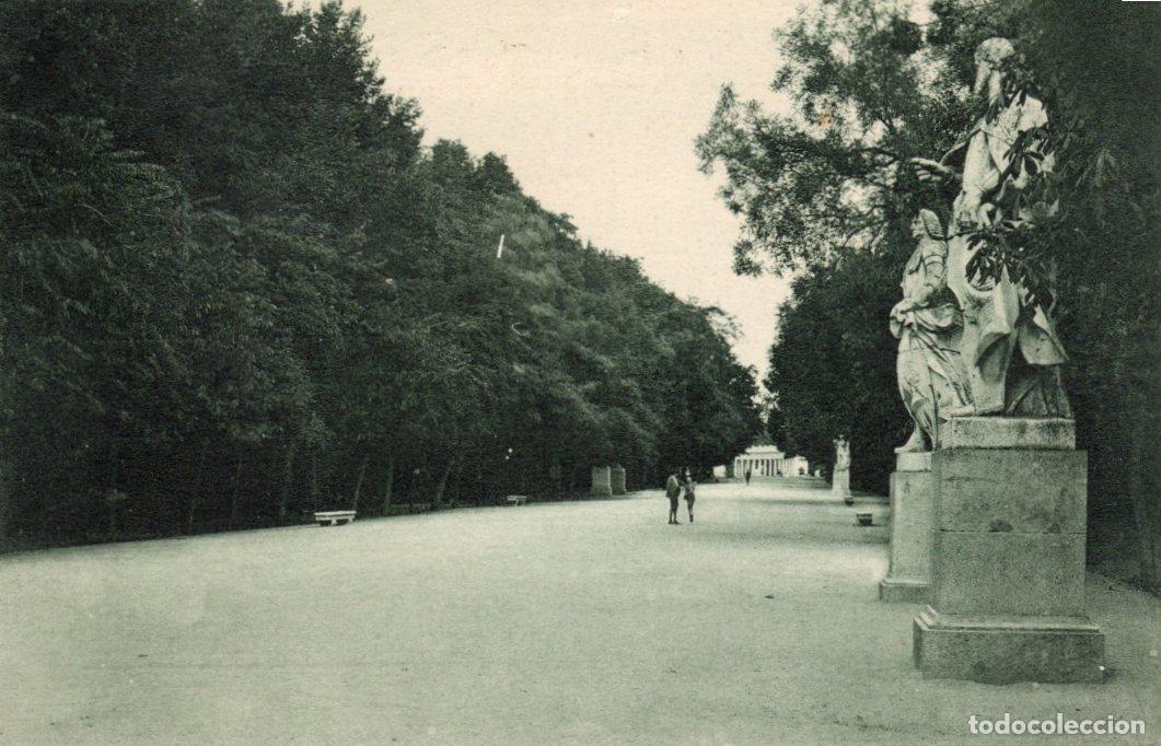 Postcards: BONITA POSTAL - MADRID - PARQUE DEL RETIRO - UN PASEO - GRAFOS