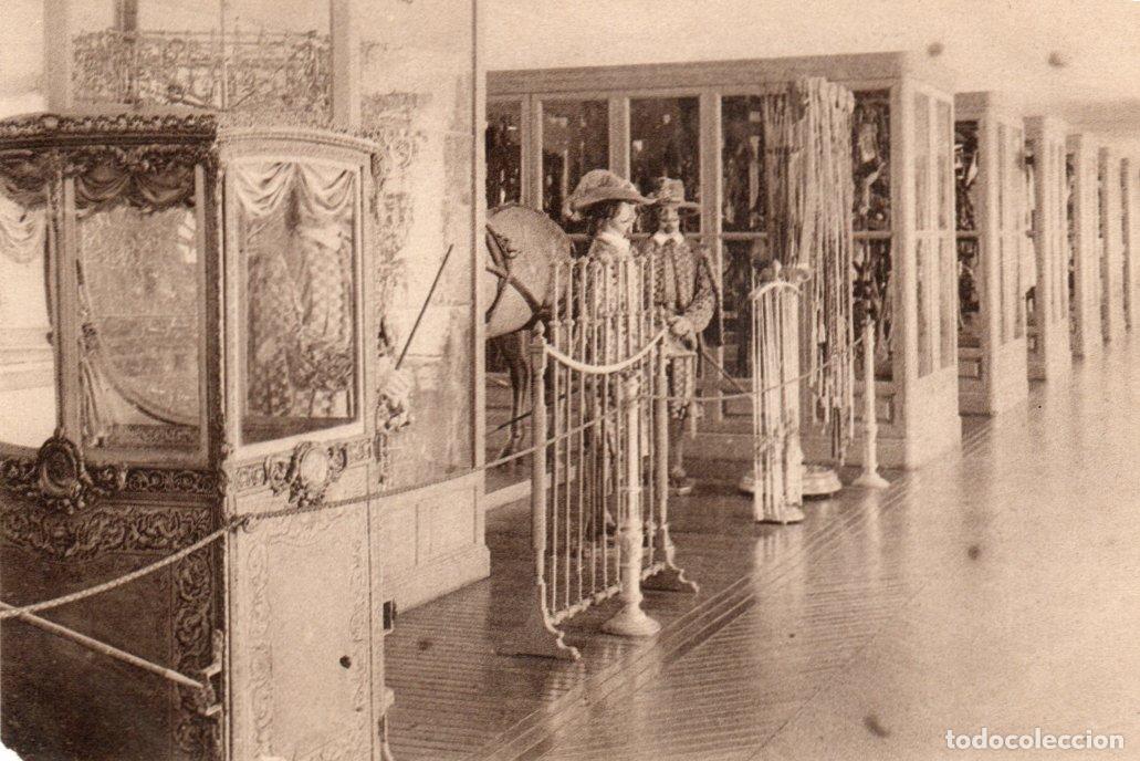 Postales: POSTAL MADRID - PALACIO REAL. GUADARNES. FERNANDO VI Y GUARDIA AMARILLA. BASTONES Y LATIGOS PARA GA