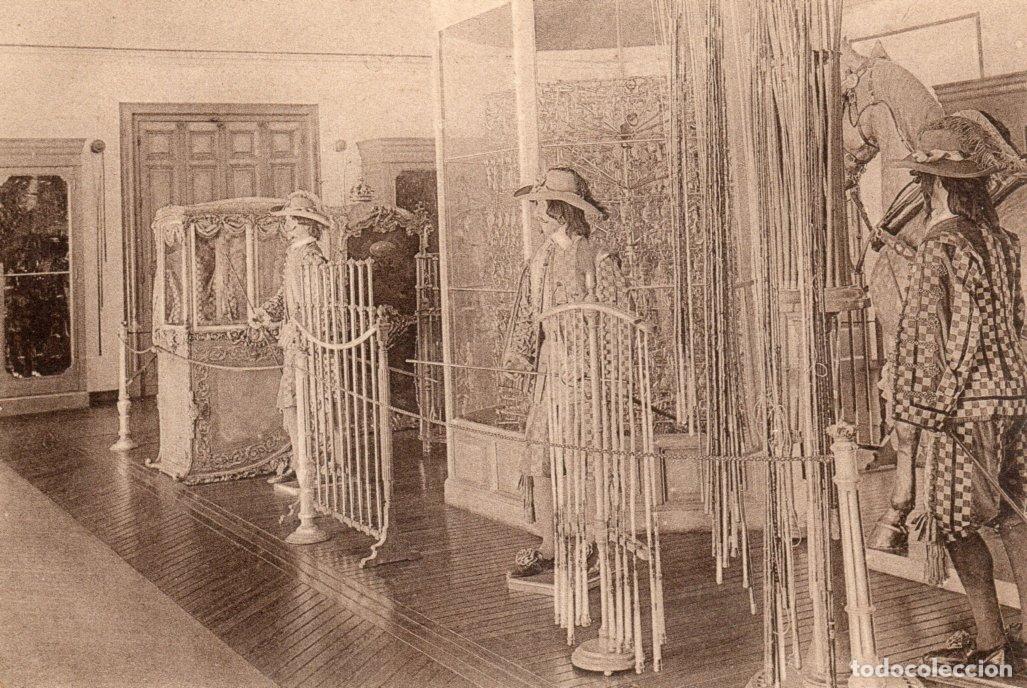 Postales: POSTAL MADRID - PALACIO REAL - GUADARNES. GUARDIA AMARILLA. SILLA DE MANO DE FERNANDO VI. BASTONES