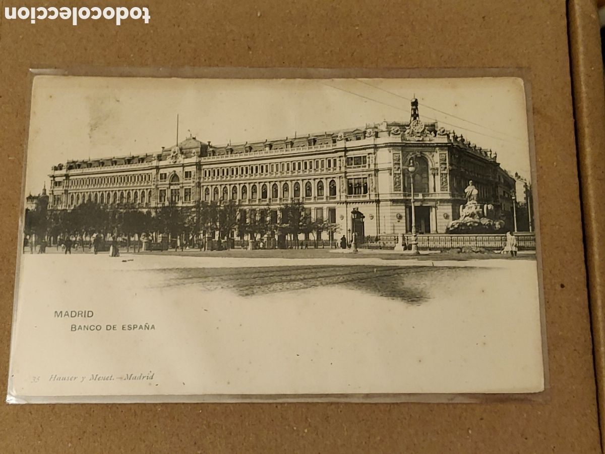 Postales: Tarjeta postal Madrid banco de Espa&ntilde;a 35 Hauser y Menet